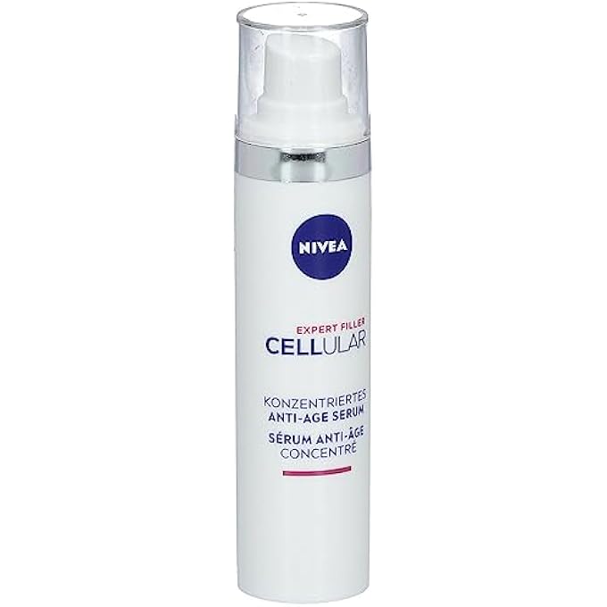 Nivea CELLULAR EXPERT FILLER CONCENTRATED ANTI-AGE SERUM (40 ML), ANTI-WRINKLE SERUM WITH HYALURONIC AND FOLIC ACID, CONCENTRATED HYALURONIC SERUM FOR YOUNGER LOOKING SKIN - Image 2